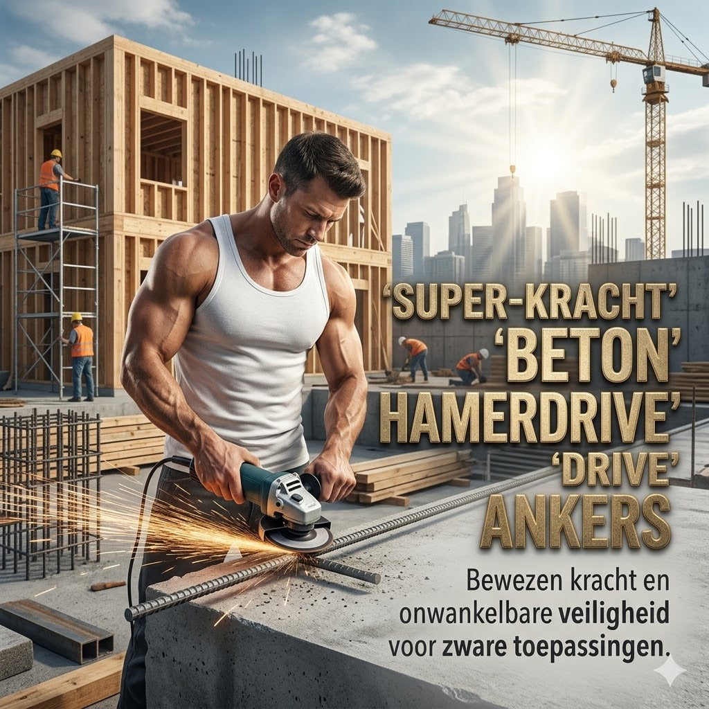 Hamerboorplug voor beton en baksteen