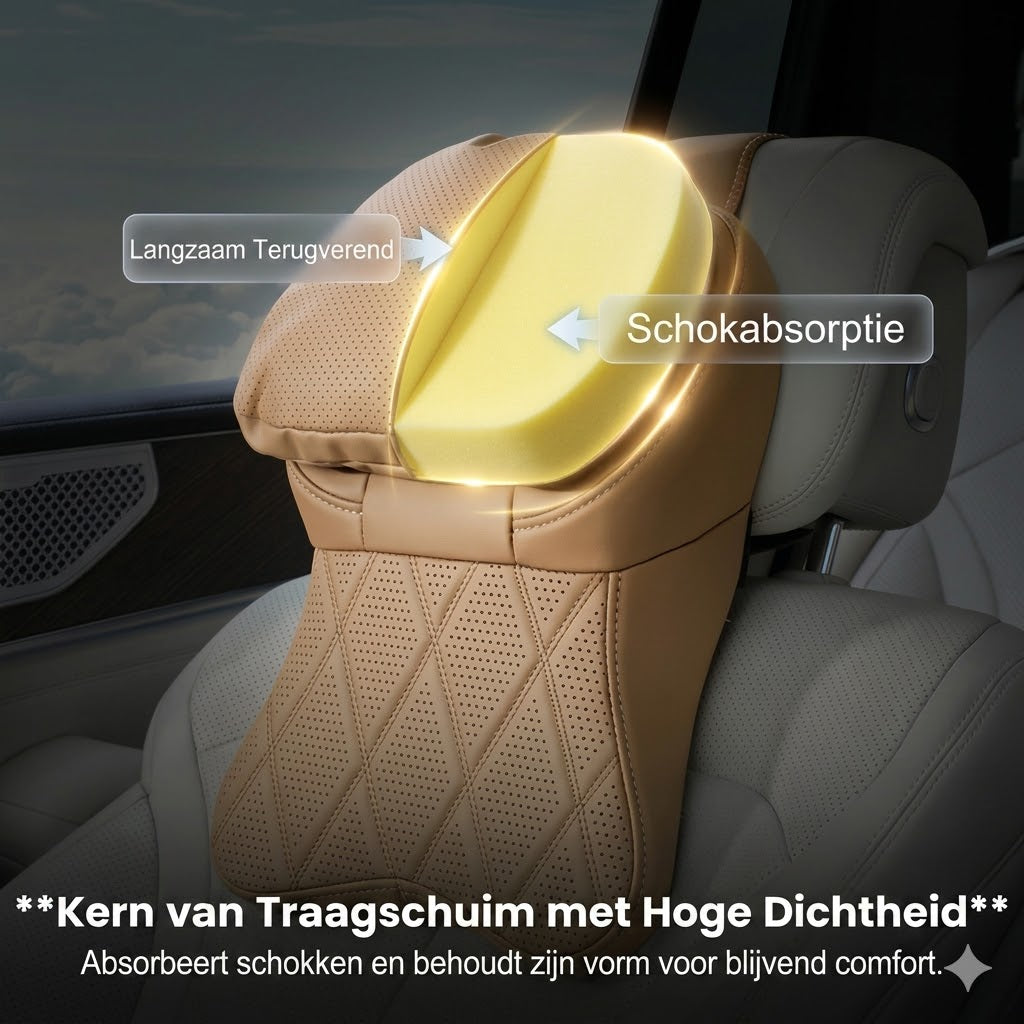 Autohoofdsteun van PU-leer van luchtvaartkwaliteit