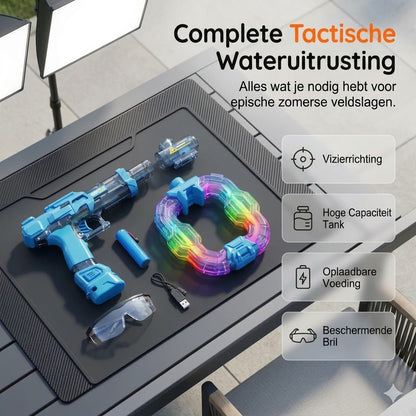 Regenboog oplichtend waterpistool