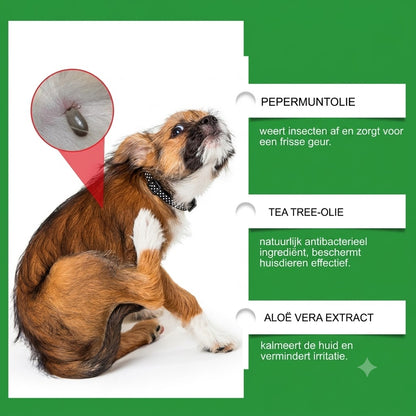 Natuurlijke Vlooi- en Tekspray voor Honden en Katten