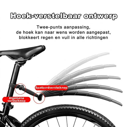 Intrekbare & Verstelbare Spatbordset voor de Fiets