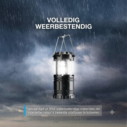 Campinglamp op Zonneenergie met Ventilator en Powerbank
