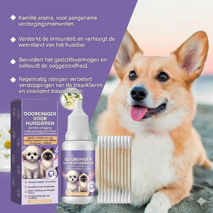 Milde oogspoeling voor honden en katten
