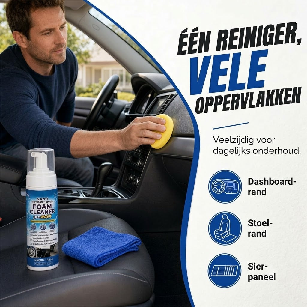 Schuimreiniger voor Dashboard Leder en Vinyl