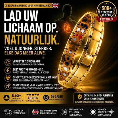 Retro herenarmband met kruis en dubbele rij magnetische sluiting