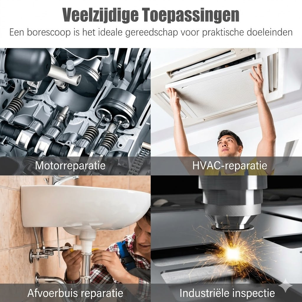 Universele 3-in-1 endoscoopcamera met IP67 waterdichte sonde