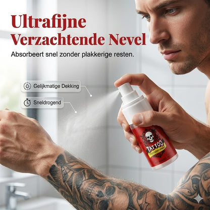 Hydraterende spray voor nazorg na een tatoeage