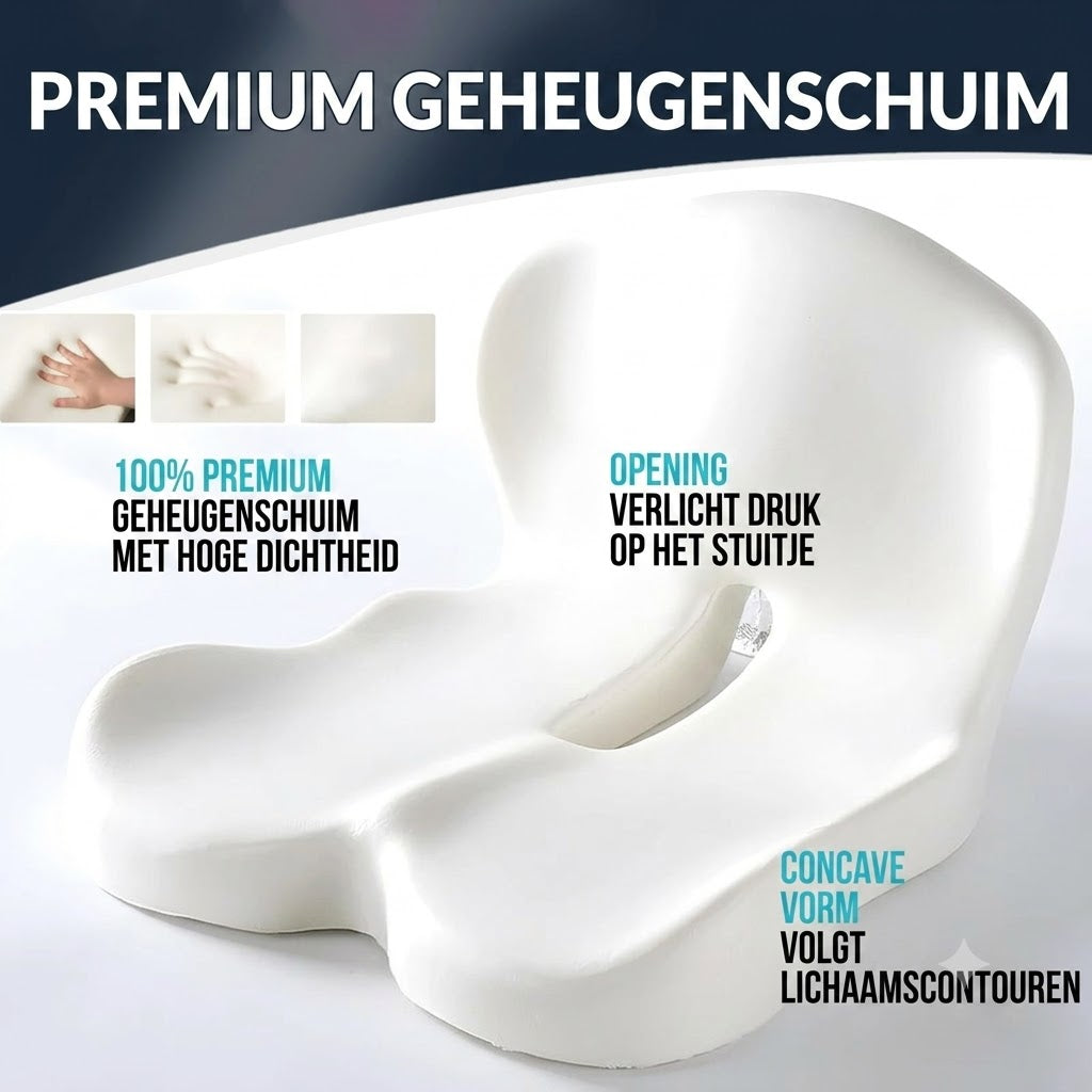 Antislip zitkussen van traagschuim