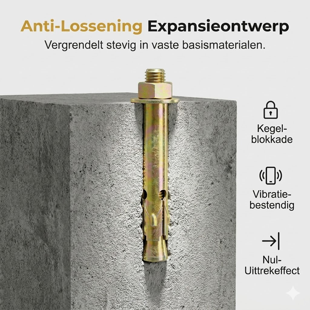 Hamerboorplug voor beton en baksteen