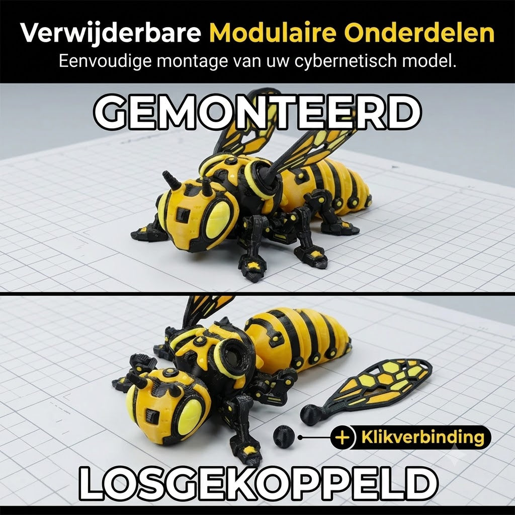 Dit is geen insect, dit is een mecha-monster! Demonteerbare gewrichten, futuristisch design