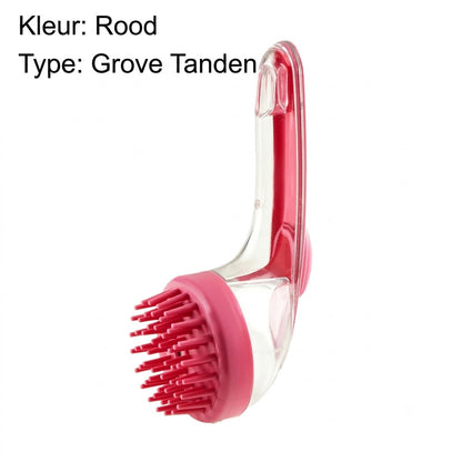 Huisdieren Badborstel met Lange Steel & Shampoodispenser