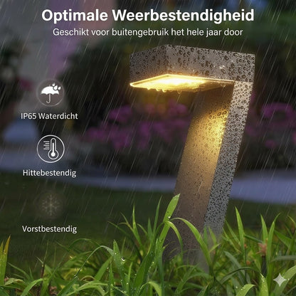 Creatieve, waterdichte padverlichting op zonne-energie