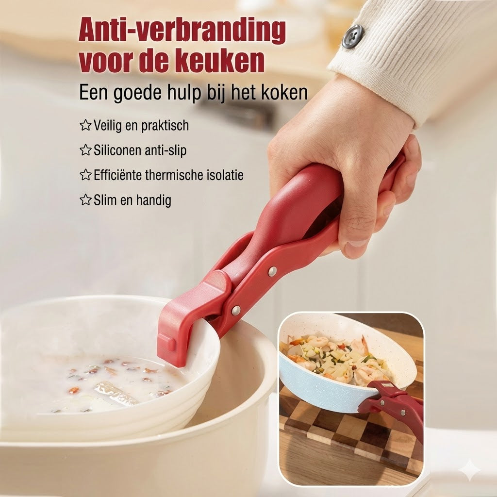Multifunctionele anti-verbrandingskomhouderclip