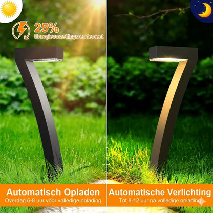 Creatieve, waterdichte padverlichting op zonne-energie