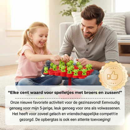 Stapelspel dat spanning, focus en gegil combineert tot een perfect familiespel