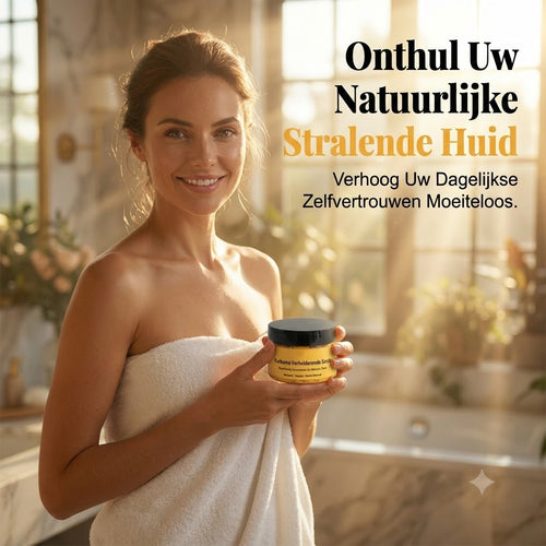 Kurkuma-bodyscrub stimuleert de huid met milde exfoliatie en diepe hydratatie