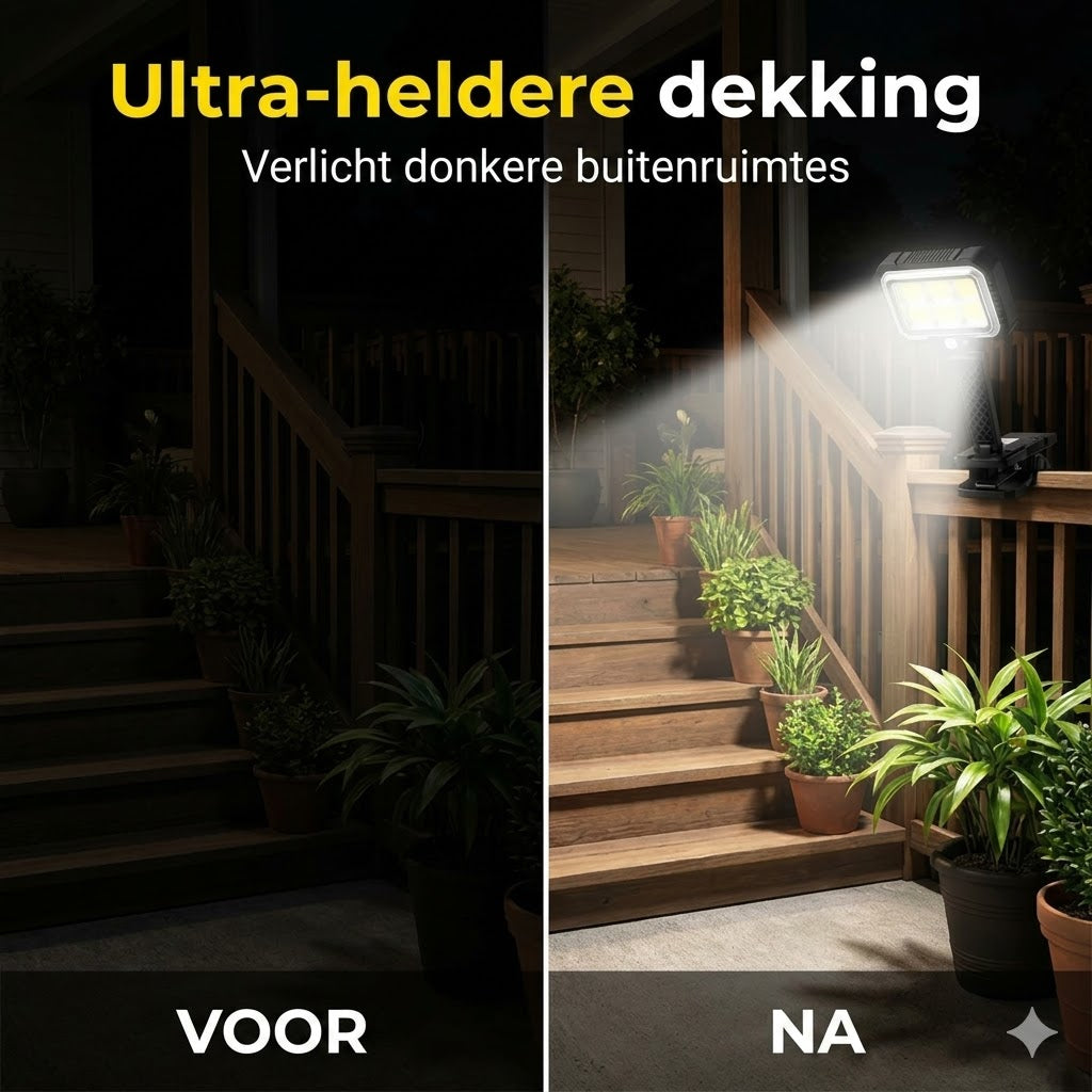 Solar buitenlamp – klik 'm vast en je tuin schittert gratis!