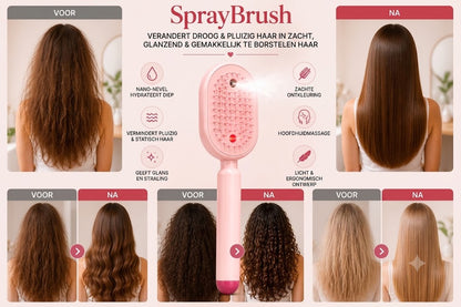 SprayBrush elektrische sprayborstel met nano mist