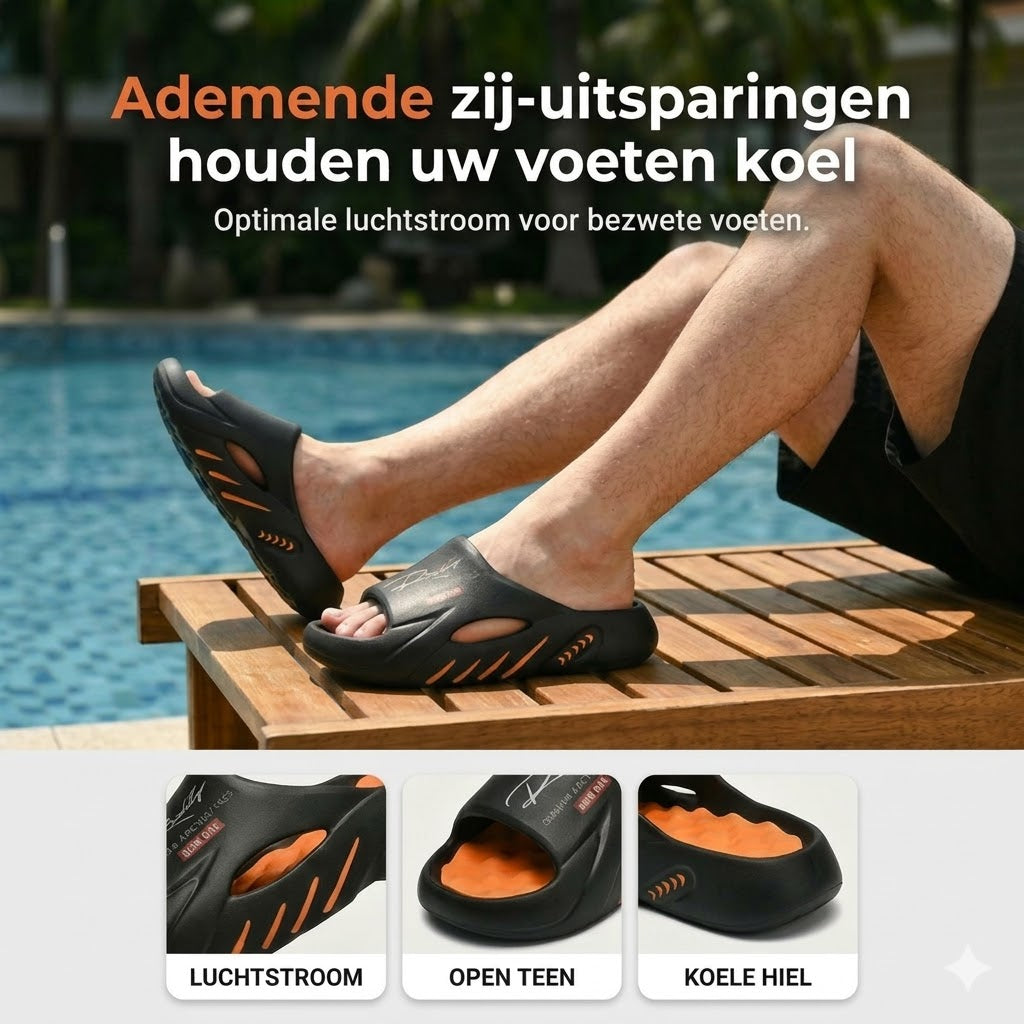 Cloud-sandalen met dikke antislipzool voor here