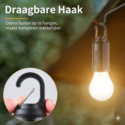 Zonne-energie tentverlichting（Via USB oplaadbare LED-kampeerlantaarn）