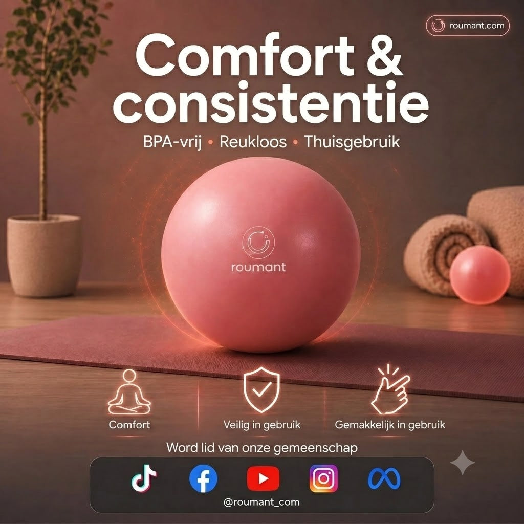 Pilatesbal 15 cm – explosieveilig, honingraat antislip, draagbaar