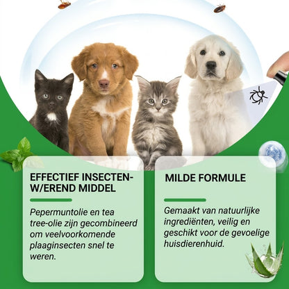 Natuurlijke Vlooi- en Tekspray voor Honden en Katten