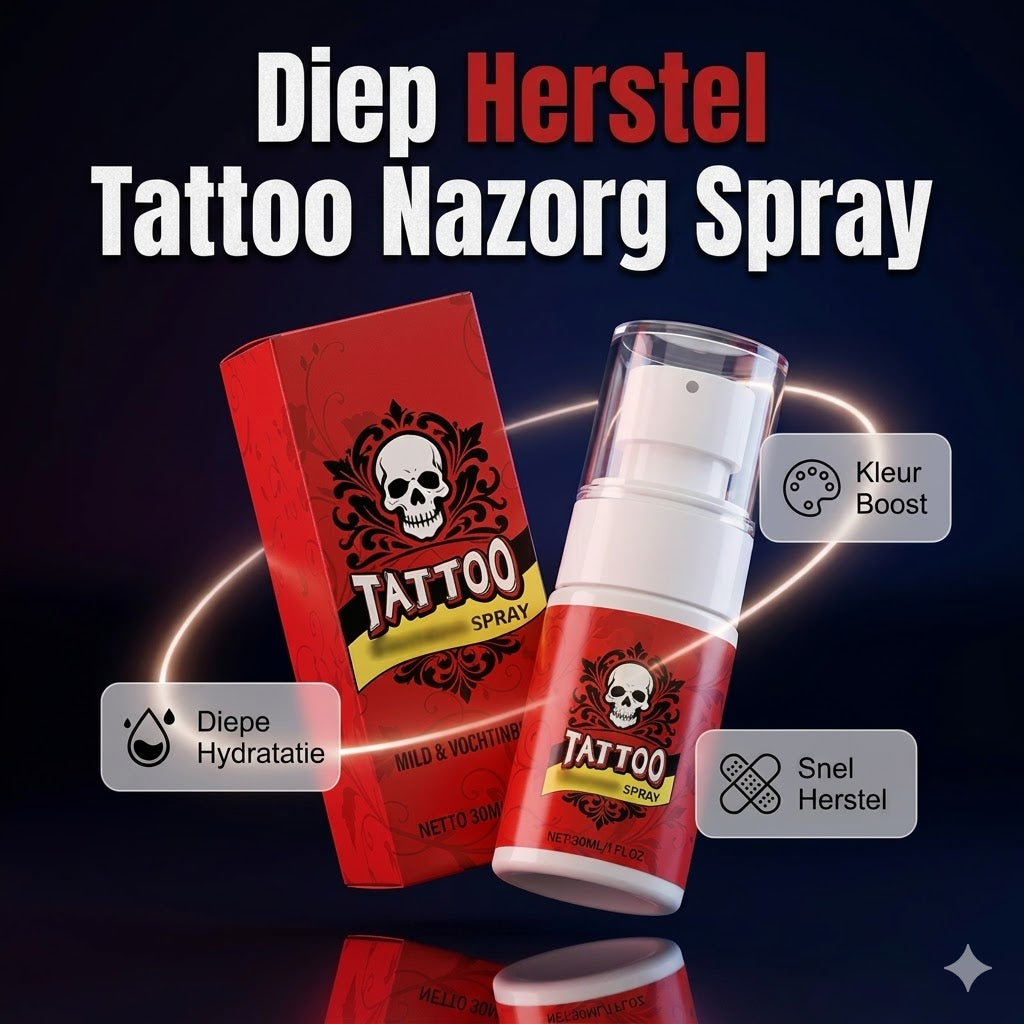 Hydraterende spray voor nazorg na een tatoeage