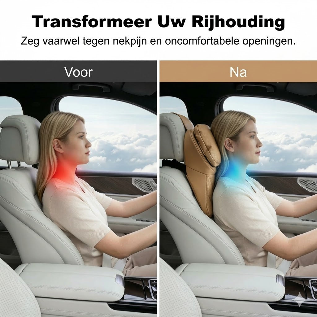 Autohoofdsteun van PU-leer van luchtvaartkwaliteit