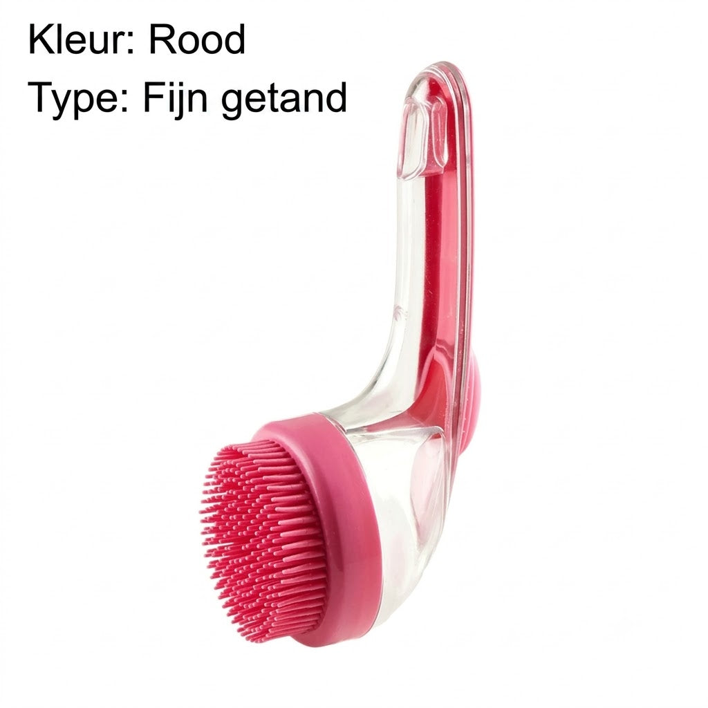 Huisdieren Badborstel met Lange Steel & Shampoodispenser