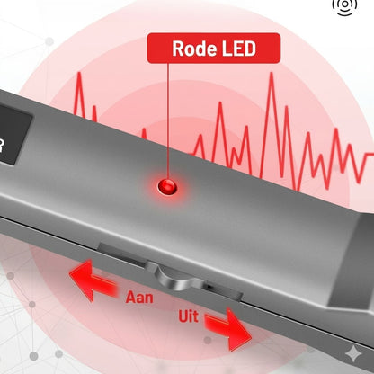 LED Knipperend Alarm Metaaldetector