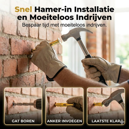 Hamerboorplug voor beton en baksteen