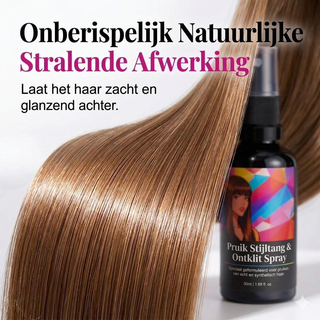 Haarspray voor het steil maken en gladmaken van pruiken