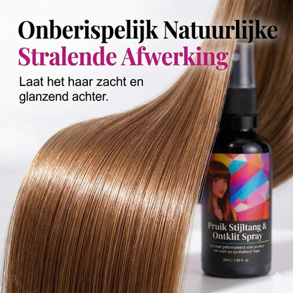Haarspray voor het steil maken en gladmaken van pruiken