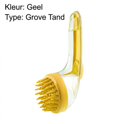 Huisdieren Badborstel met Lange Steel & Shampoodispenser