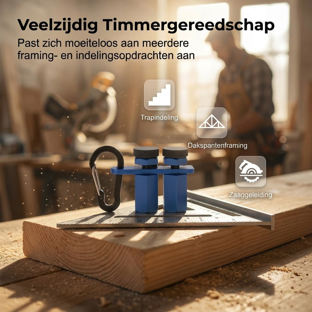 Aluminium trapmeter & hoekbeugel