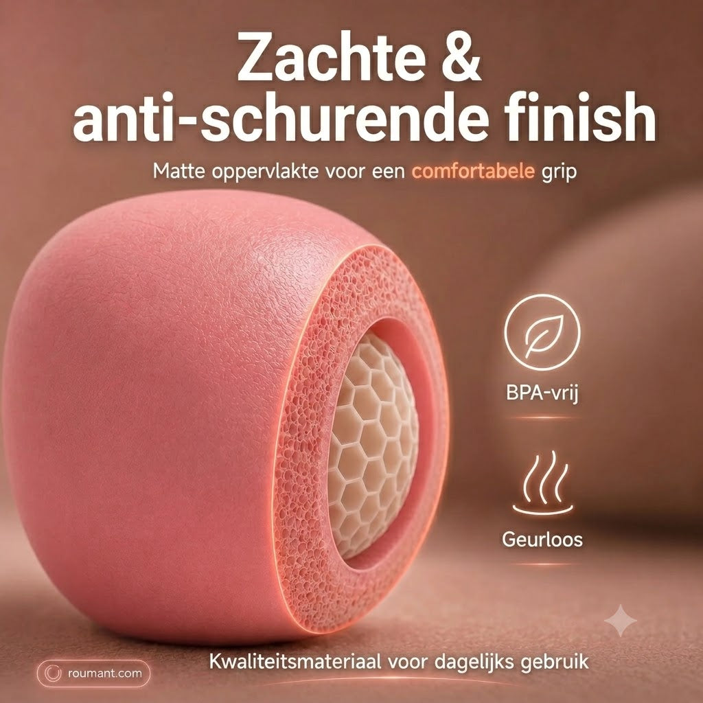 Pilatesbal 15 cm – explosieveilig, honingraat antislip, draagbaar