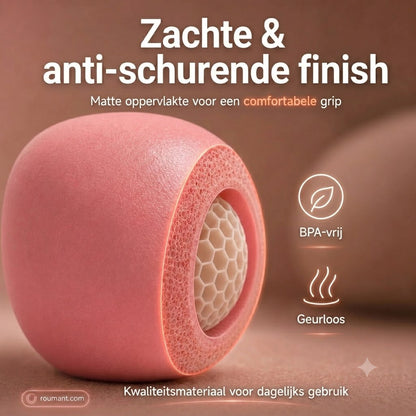 Pilatesbal 15 cm – explosieveilig, honingraat antislip, draagbaar