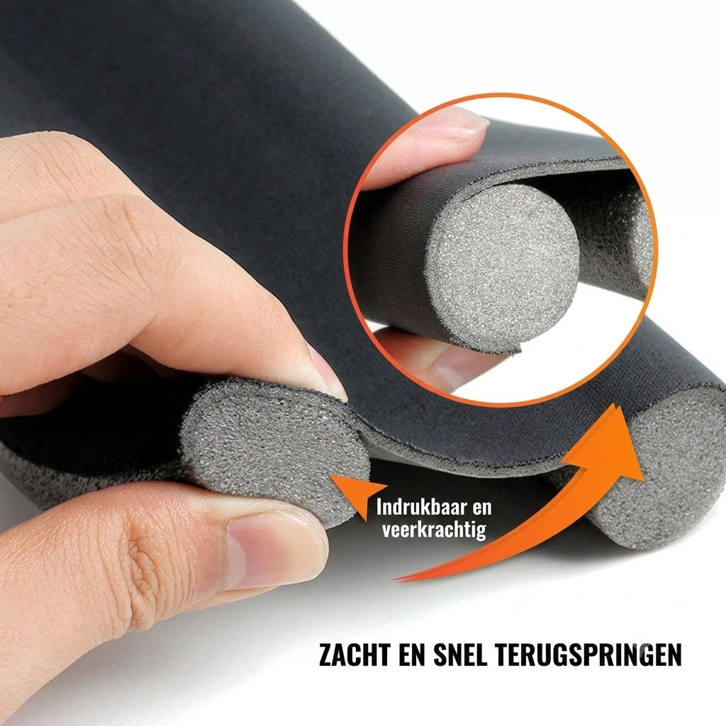 Afdichtstrip voor deurbodem voorkomt dat insecten tocht en lawaai de kamer binnenkomen