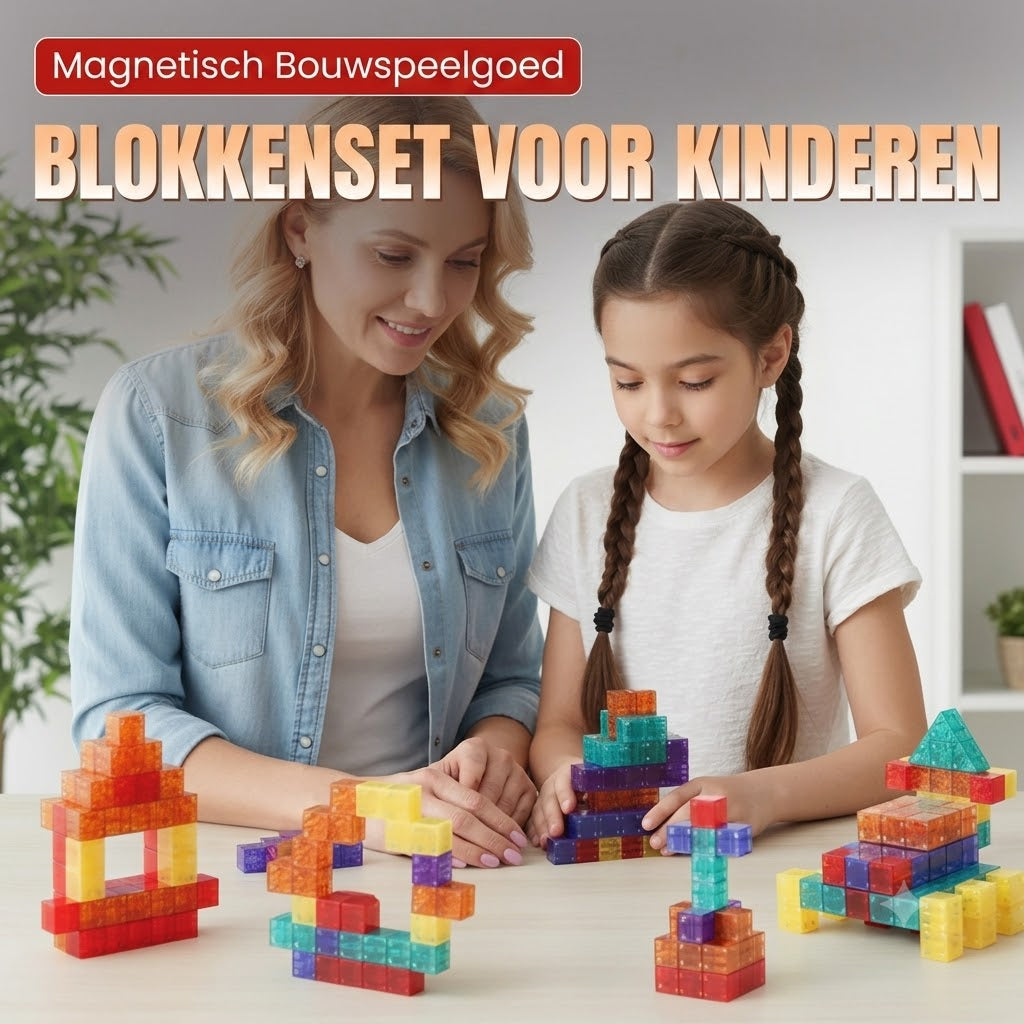 Magnetische Bouwblokken voor Kinderen | 6-Zijdige Magneten