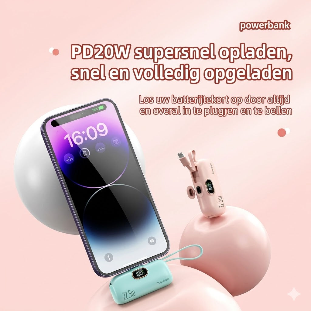 5000mAh Mini Draagbare Telefoon Powerbank