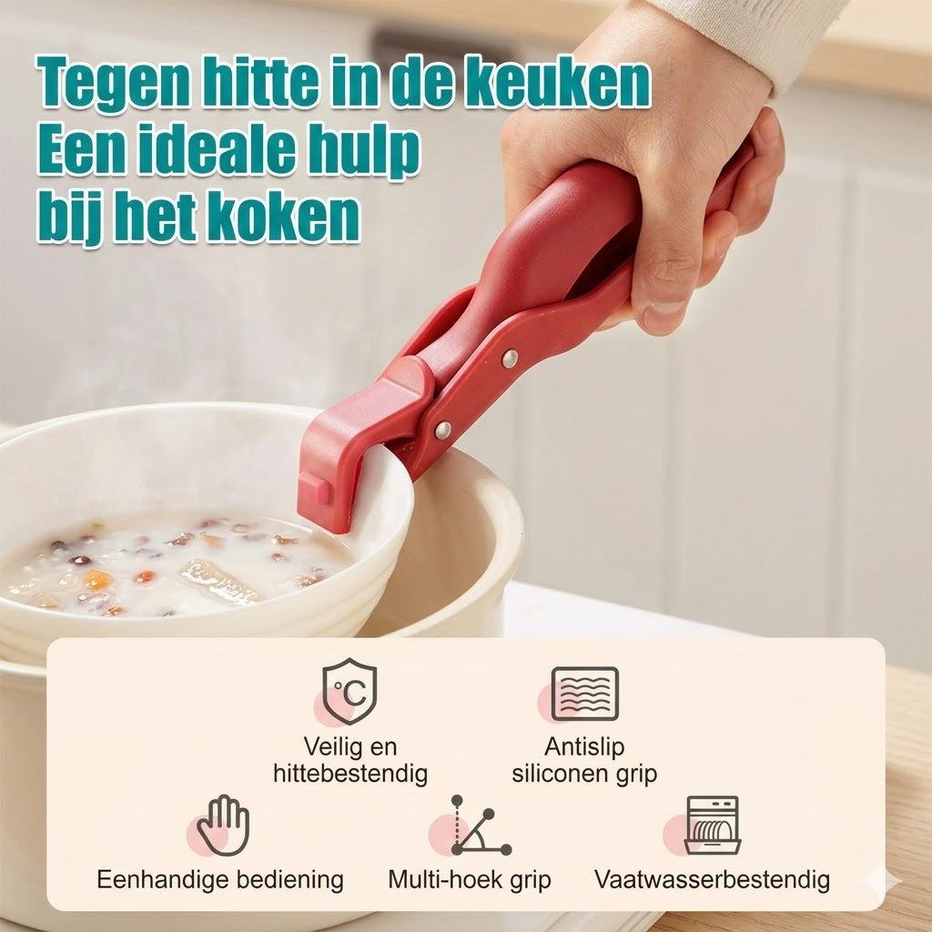Multifunctionele anti-verbrandingskomhouderclip