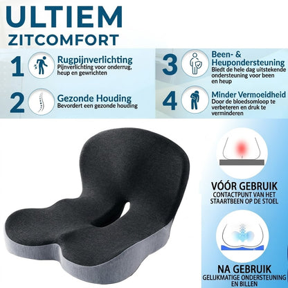 Antislip zitkussen van traagschuim