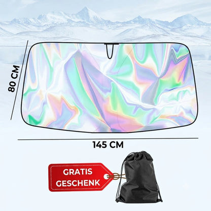Zonnescherm voor de autoruit met reflecterende aluminium coating tegen extreme hitte
