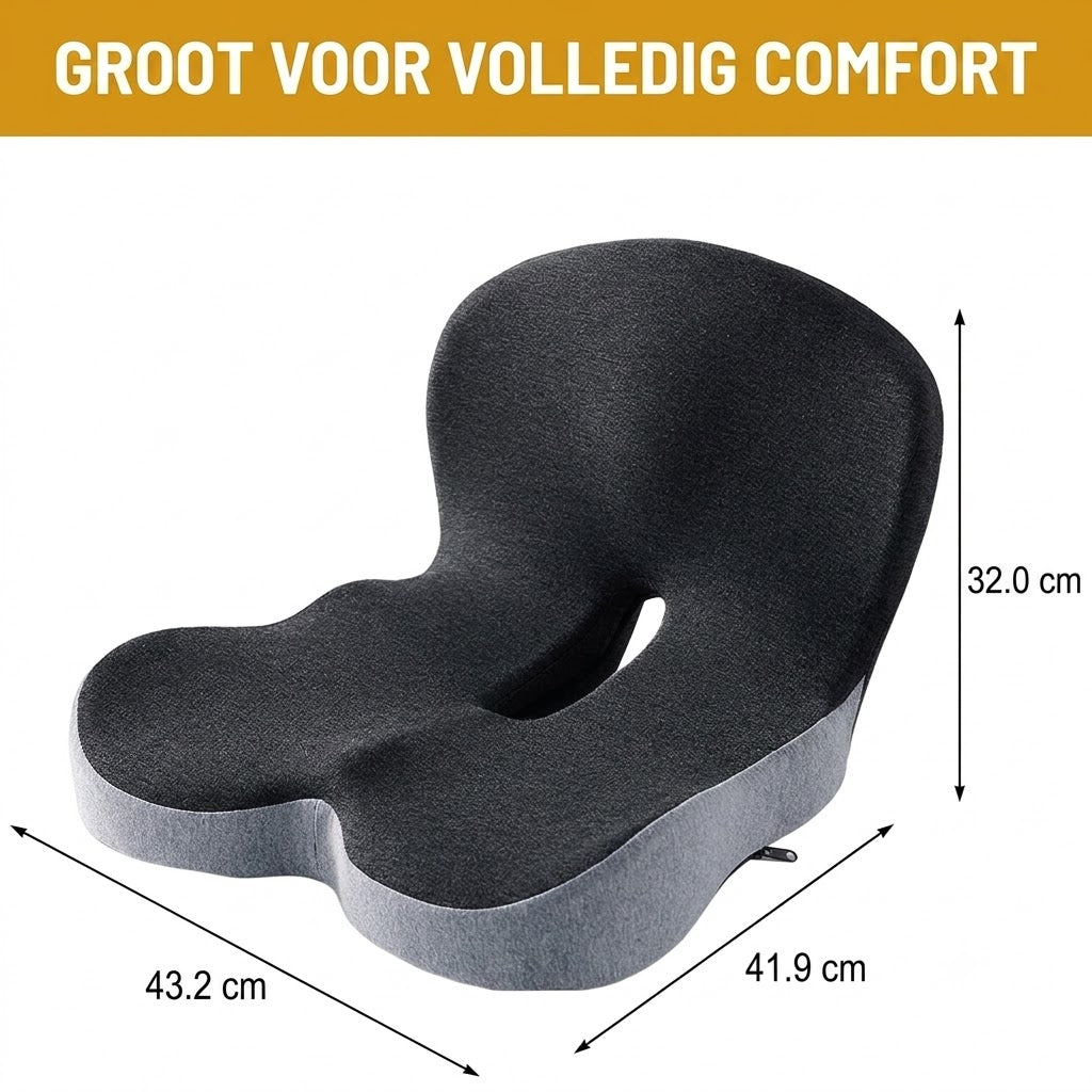 Antislip zitkussen van traagschuim