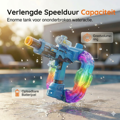 Regenboog oplichtend waterpistool