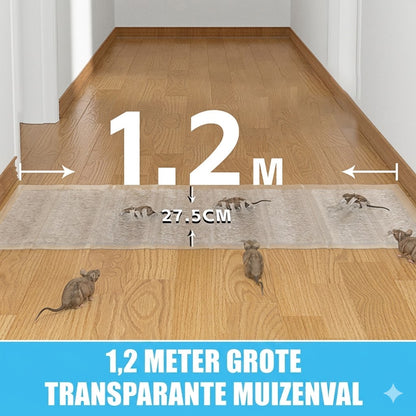 1,2 m grote transparante muizenval