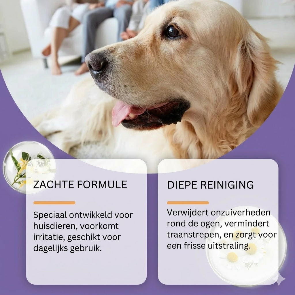 Milde oogspoeling voor honden en katten