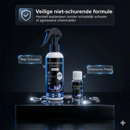 Professionele set voor het opknappen van autokoplampen