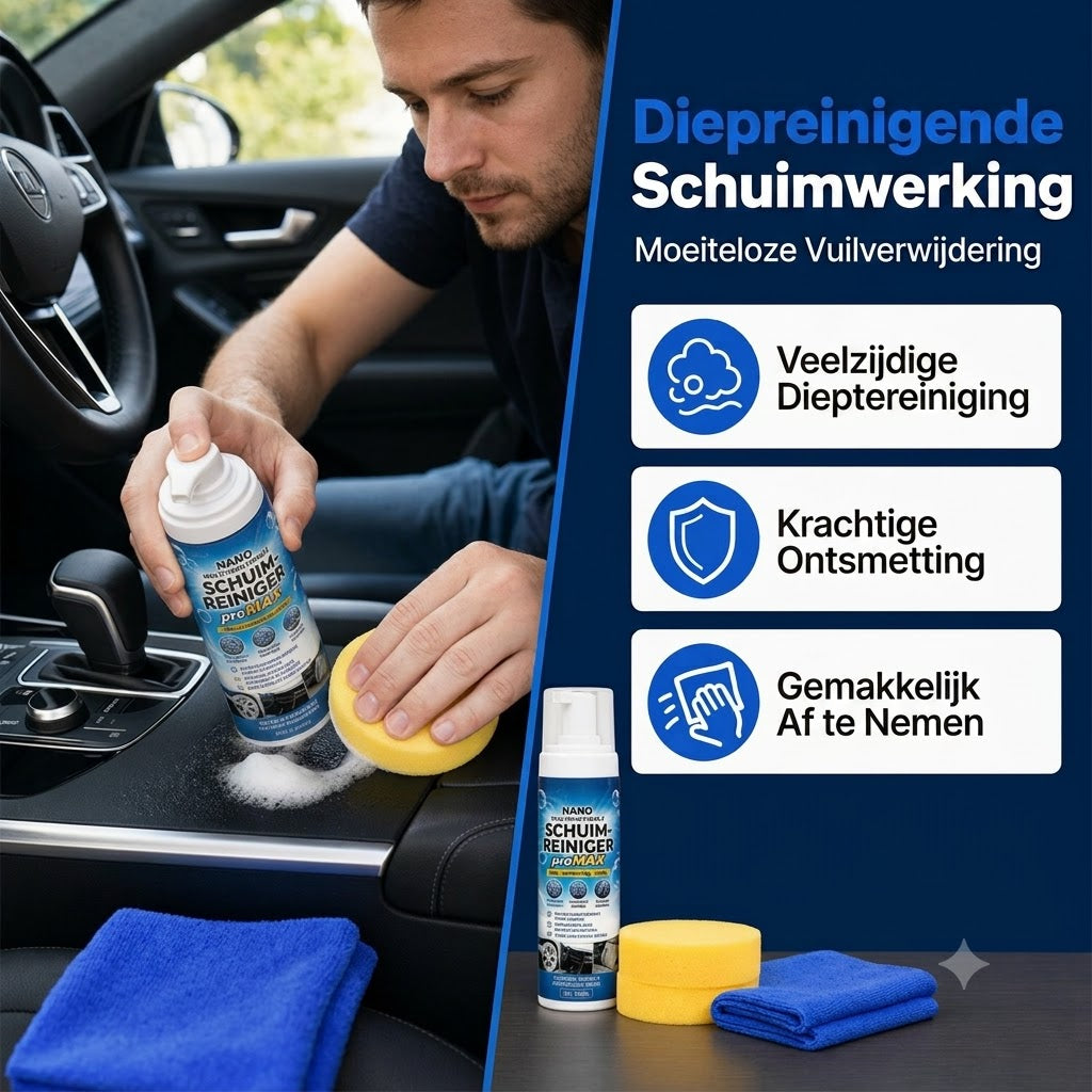 Schuimreiniger voor Dashboard Leder en Vinyl