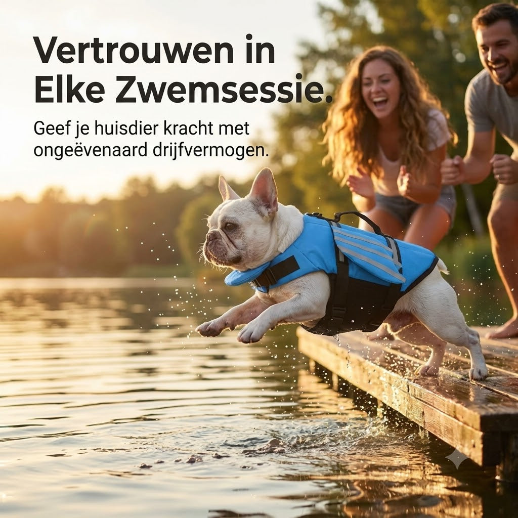 Hondenzwemvest met engelenvleugels